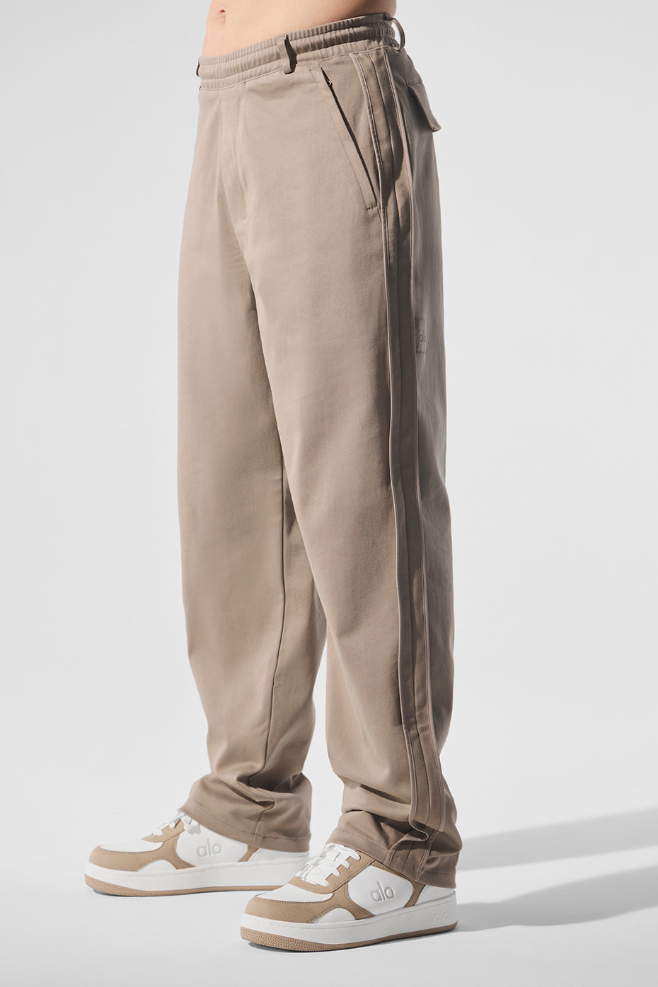 Edition Sueded Straight Leg Pant - Gravel - Image 3