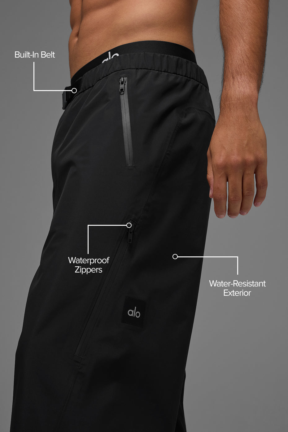 Alpha Shell Pant - Black - Image 2