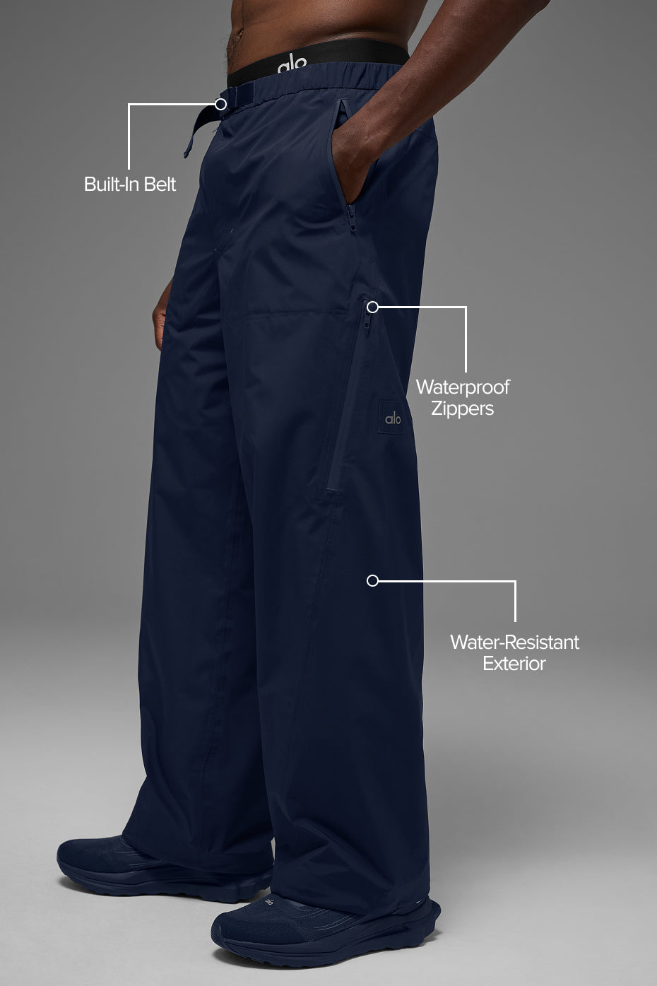 Alpha Shell Pant - Navy - Image 2