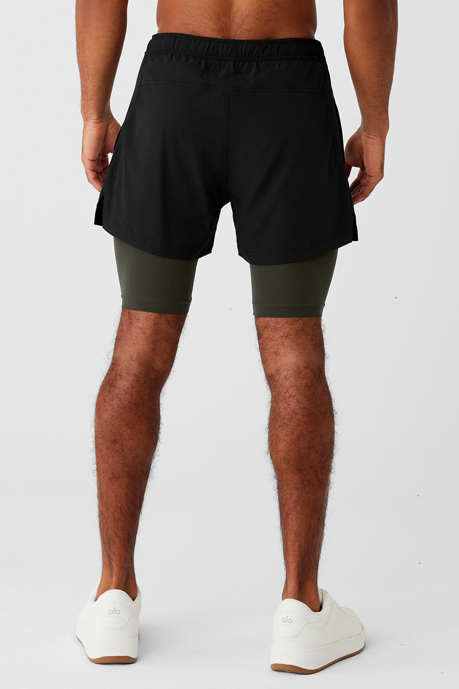 5 Revival 2-in-1 Short - Black/Stealth Green - Image 2