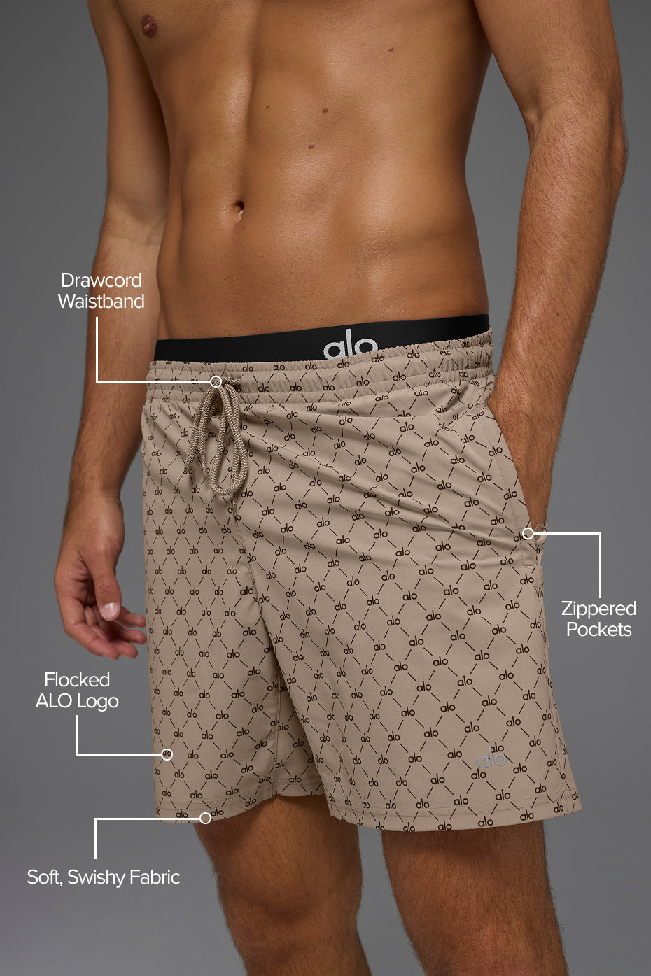 7 Diamond Circuit Short - Gravel/Espresso - Image 2