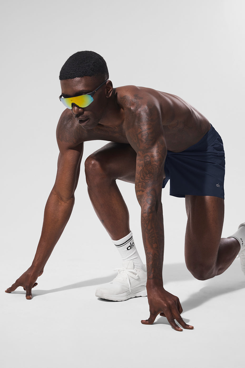 5 Adapt Running Short - Navy - Image 5