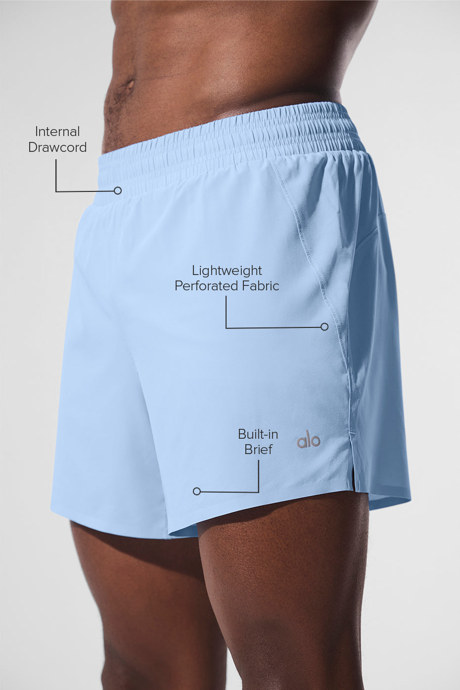 5 Adapt Running Short - Seashell Blue - Image 2