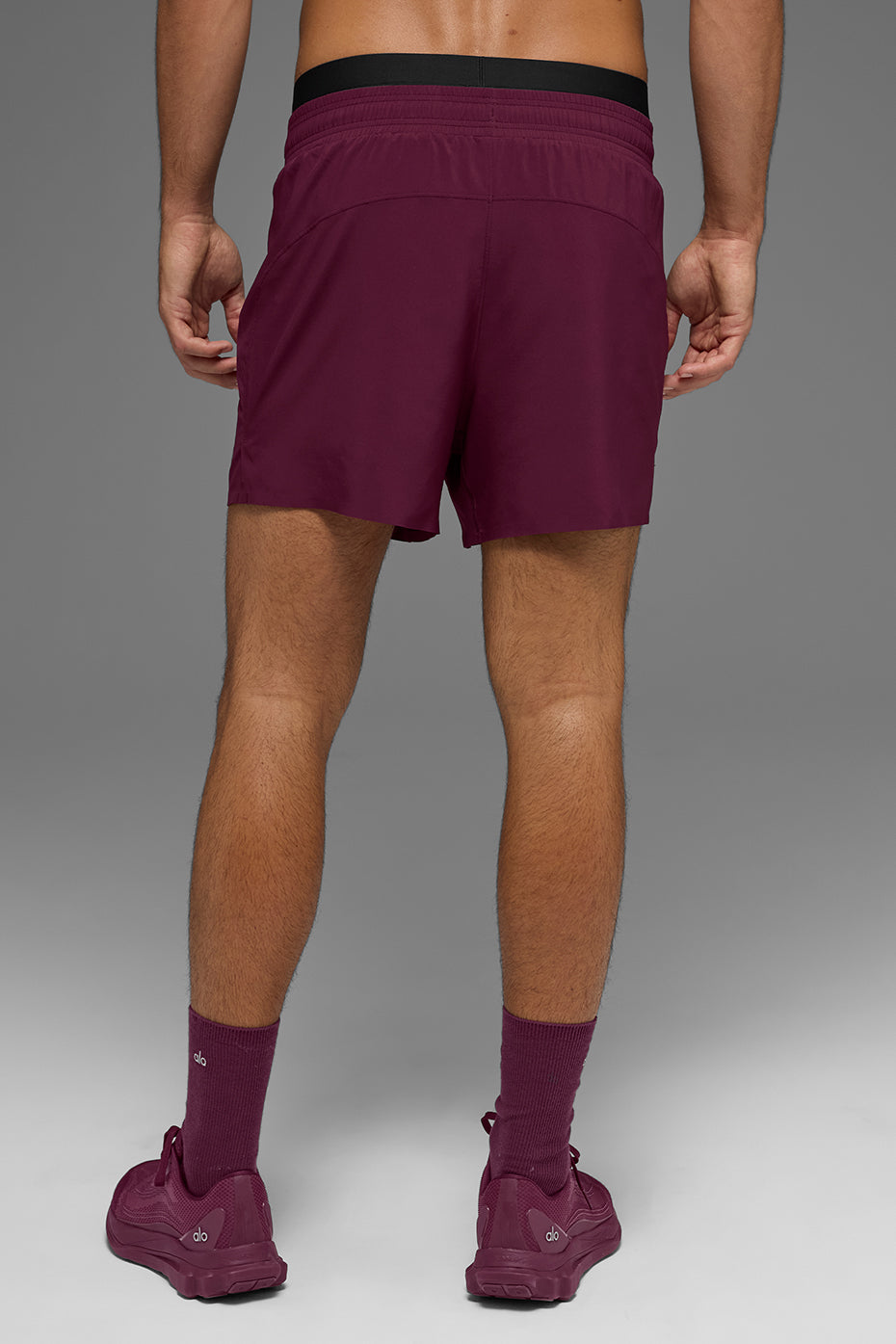5 Adapt Running Short - Burgundy - Image 3