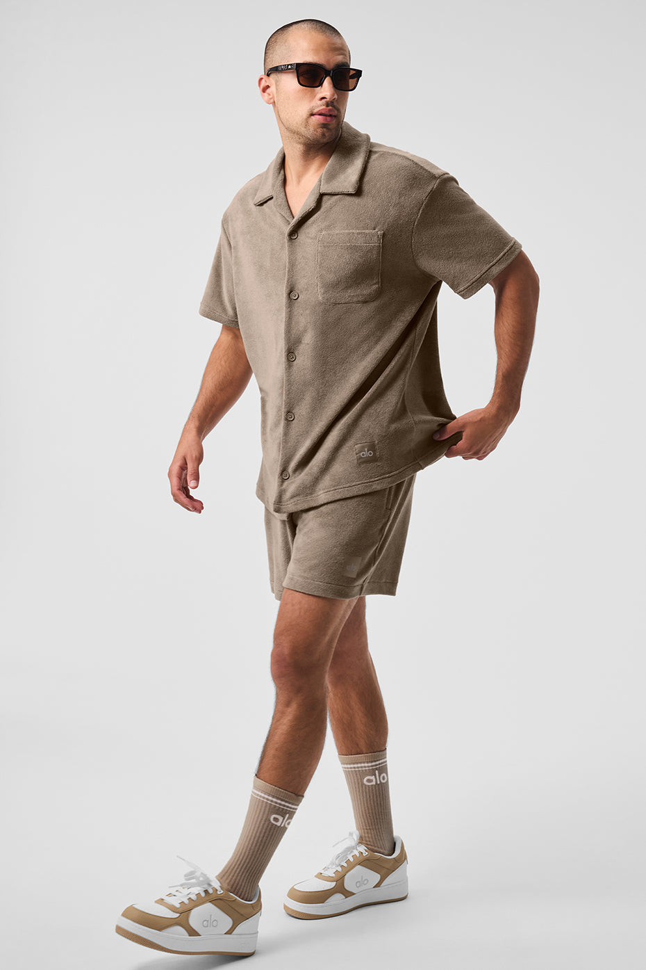 7 Coastal Terry Short - Gravel - Image 4