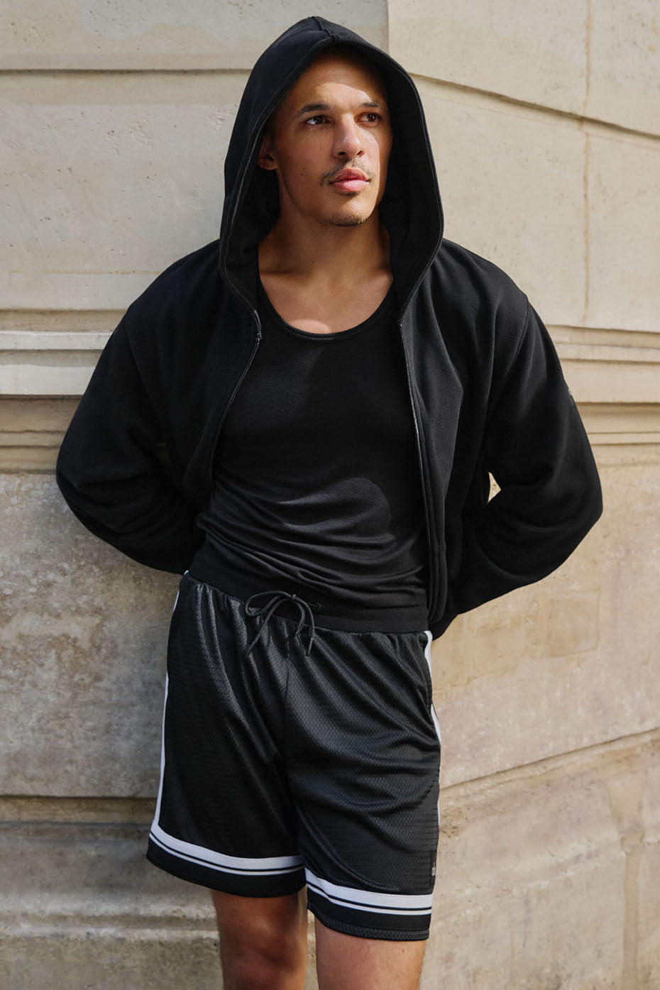 7 Key Mesh Basketball Short - Black