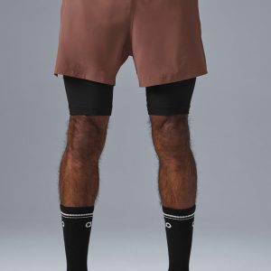 5 Revival 2-In-1 Short - Chestnut/Black
