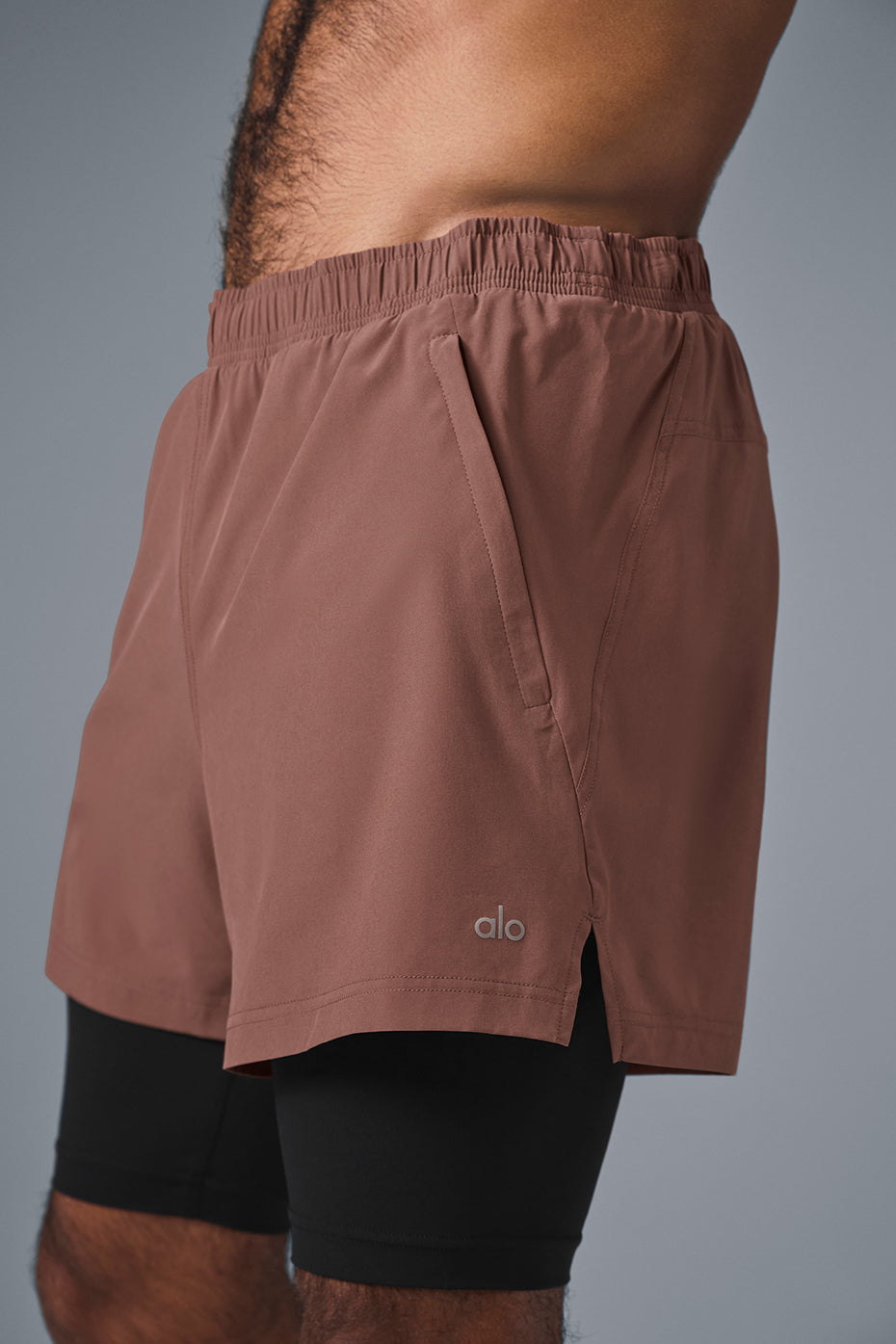 5 Revival 2-In-1 Short - Chestnut/Black - Image 3