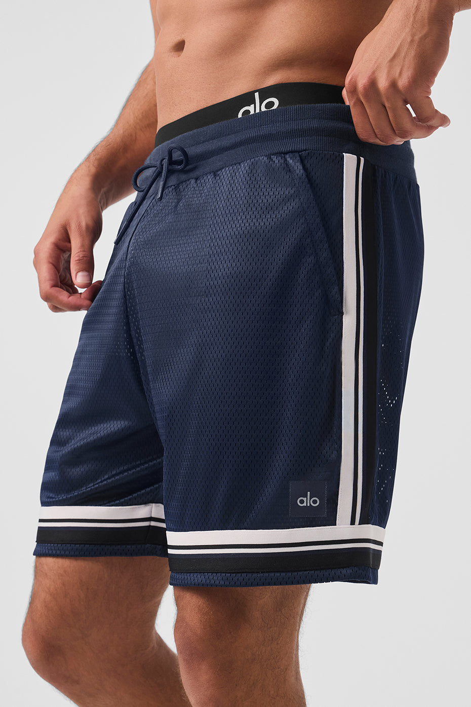 7 Key Mesh Basketball Short - Navy - Image 3