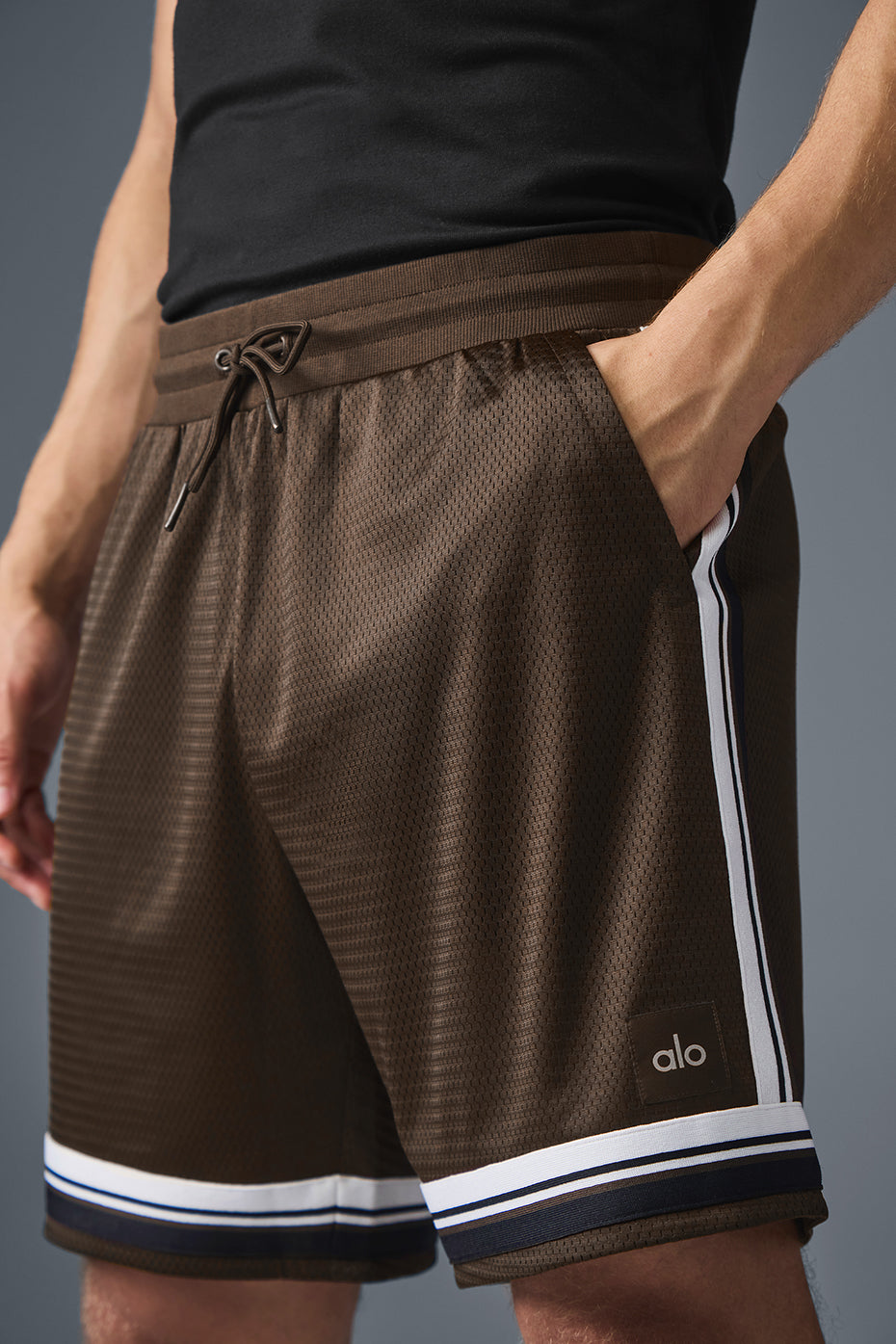 7 Key Mesh Basketball Short - Espresso - Image 4