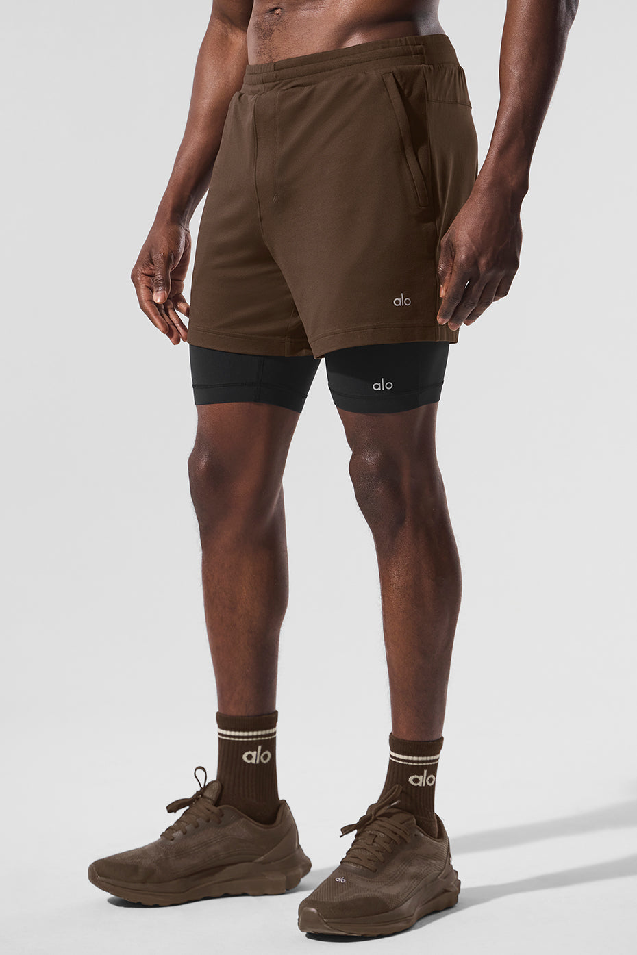 Conquer React 2-In-1 Performance Short - Espresso/Black - Image 6