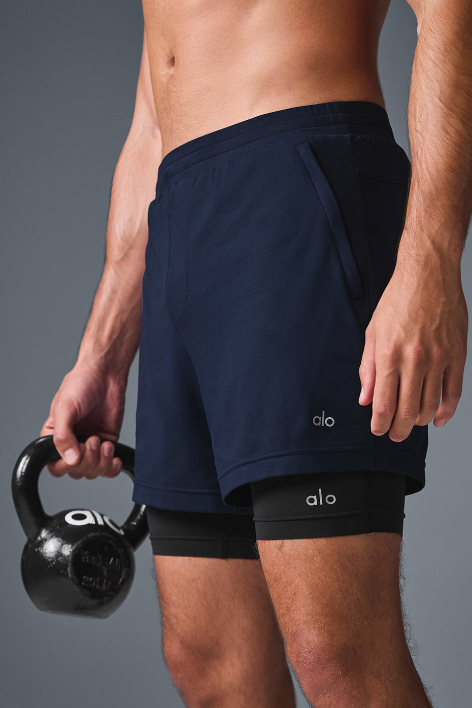 Conquer React 2-In-1 Performance Short - Navy/Black - Image 4