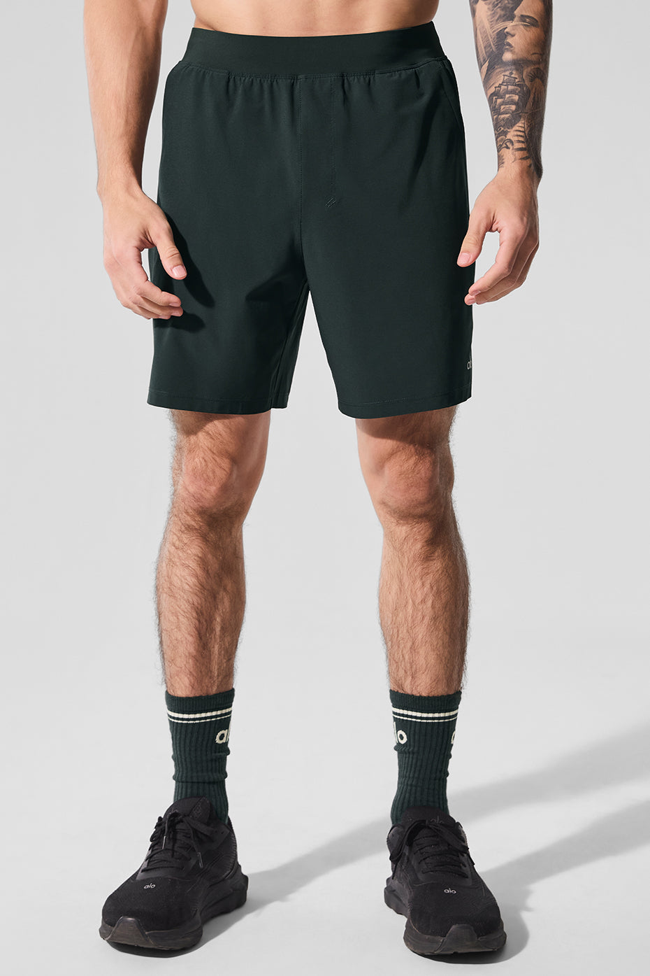7 Repetition Short - Charcoal Green