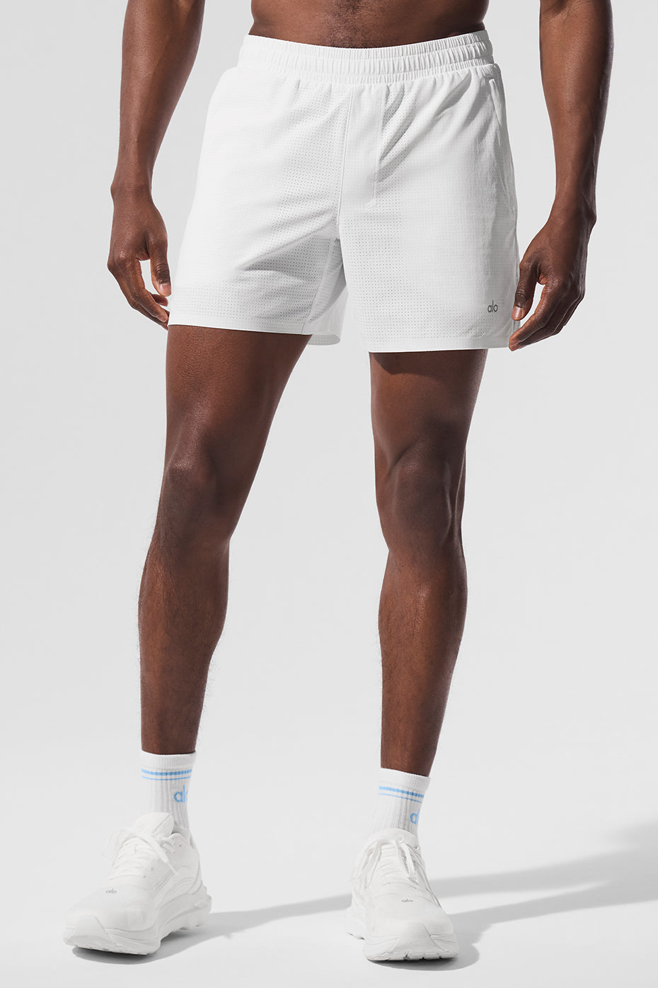 5 Traction Running Short - White