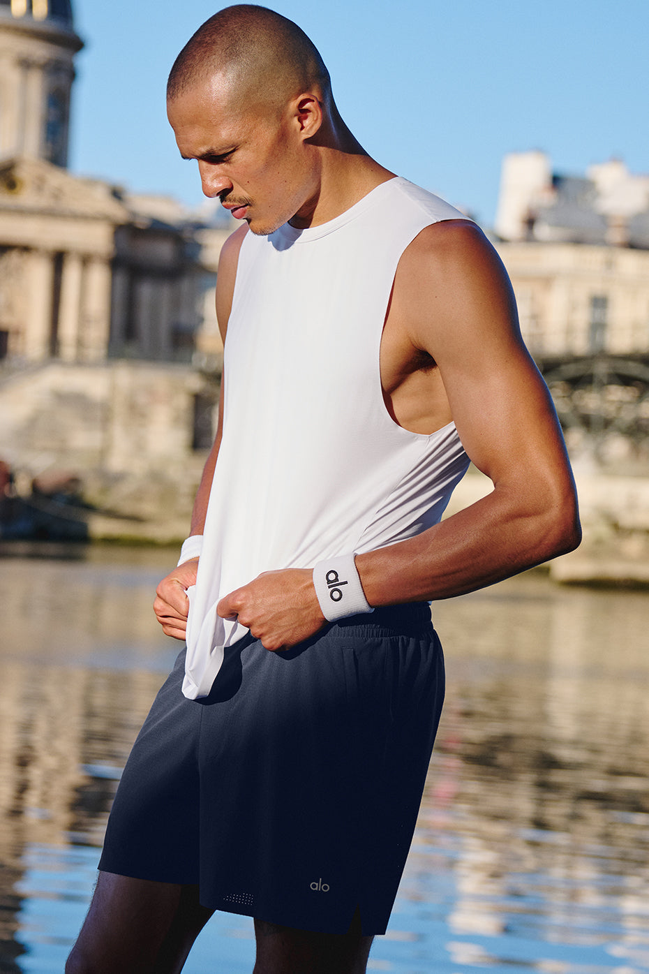 5 Traction Running Short - Navy