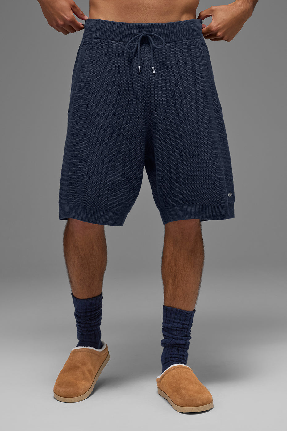 7 Sports Club Sweater Knit Short - Navy - Image 3