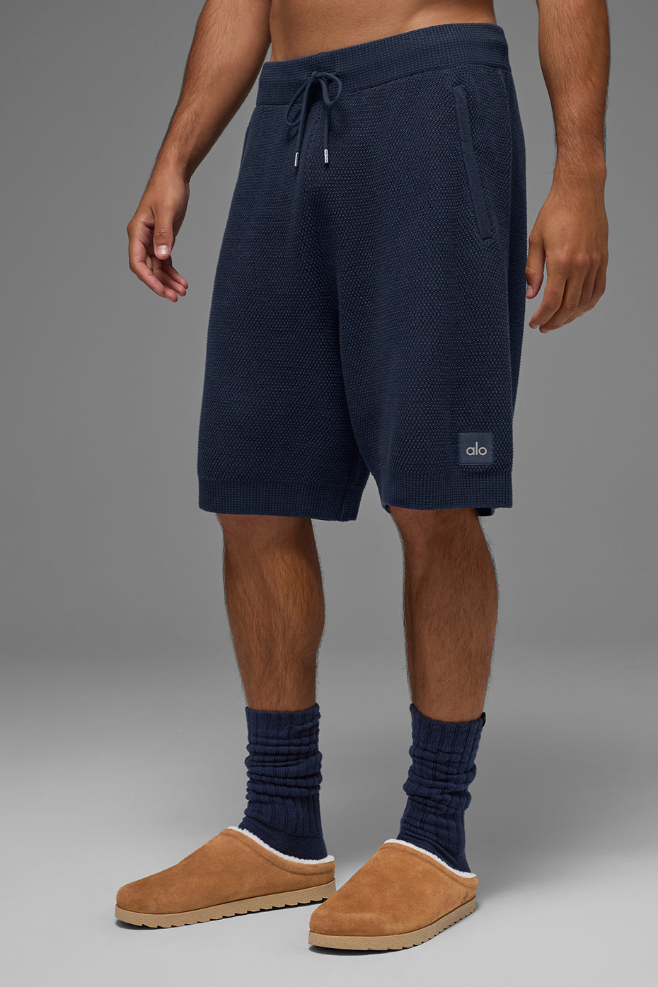 7 Sports Club Sweater Knit Short - Navy