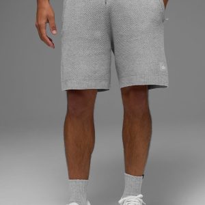 7 Sports Club Sweater Knit Short - Athletic Heather Grey