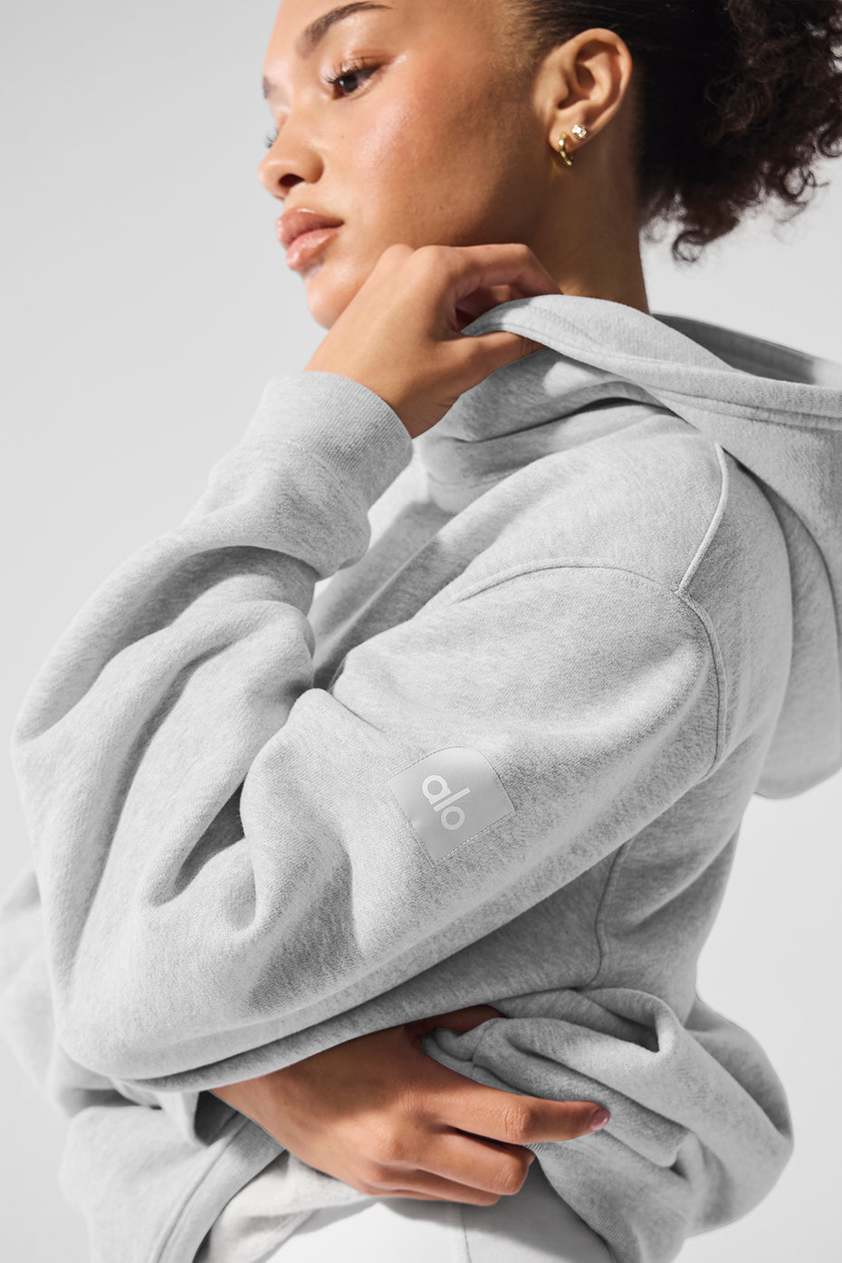 Renown Heavy Weight Hoodie - Athletic Heather Grey - Image 3