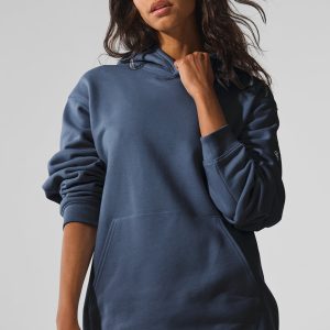 Renown Heavy Weight Hoodie - Bluestone