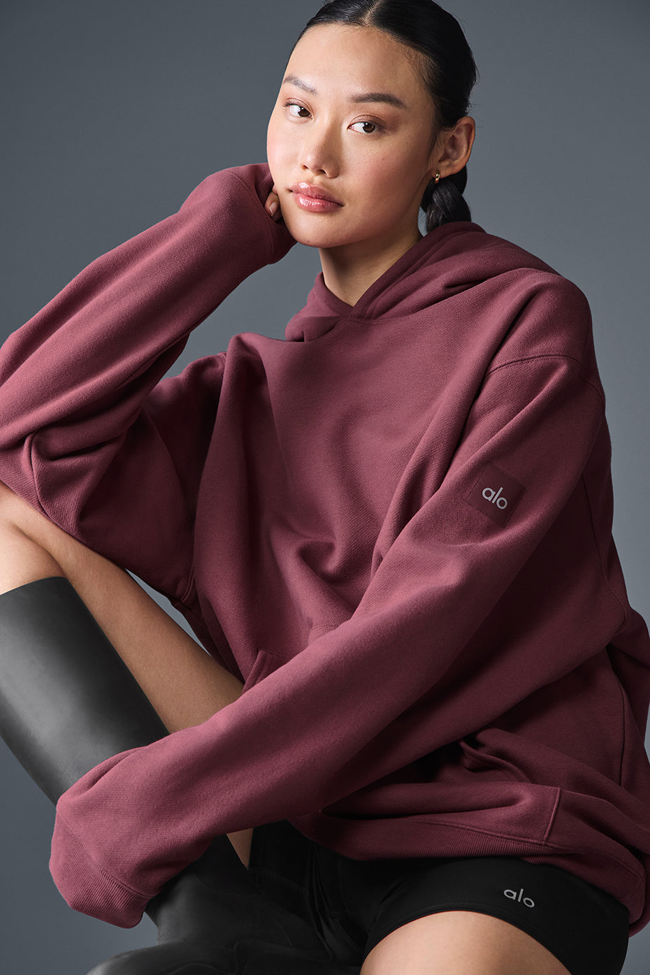 Renown Heavy Weight Hoodie - Burgundy Truffle - Image 5