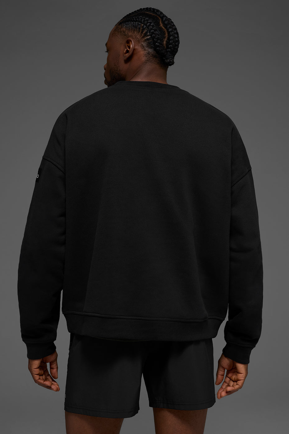 Renown Heavy Weight Crew Neck Pullover - Black - Image 3