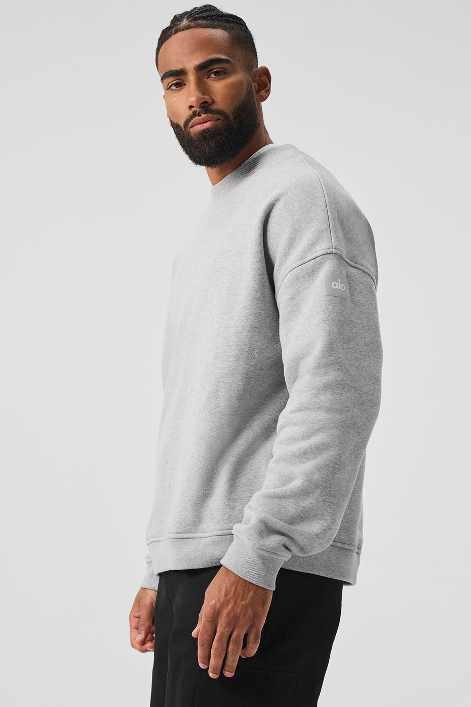 Renown Heavy Weight Crew Neck Pullover - Athletic Heather Grey - Image 3