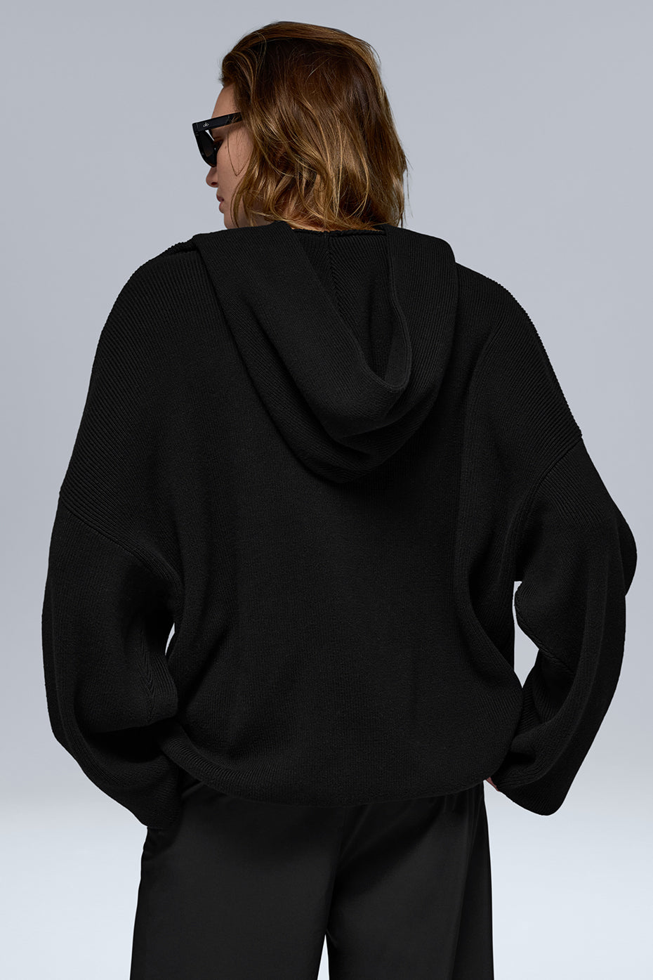 Scholar Hooded Sweater - Black - Image 3