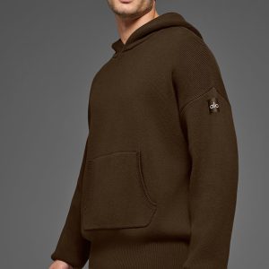 Scholar Hooded Sweater - Espresso