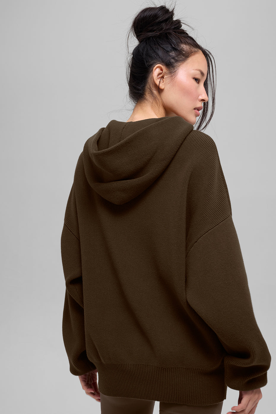 Scholar Hooded Sweater - Espresso - Image 3