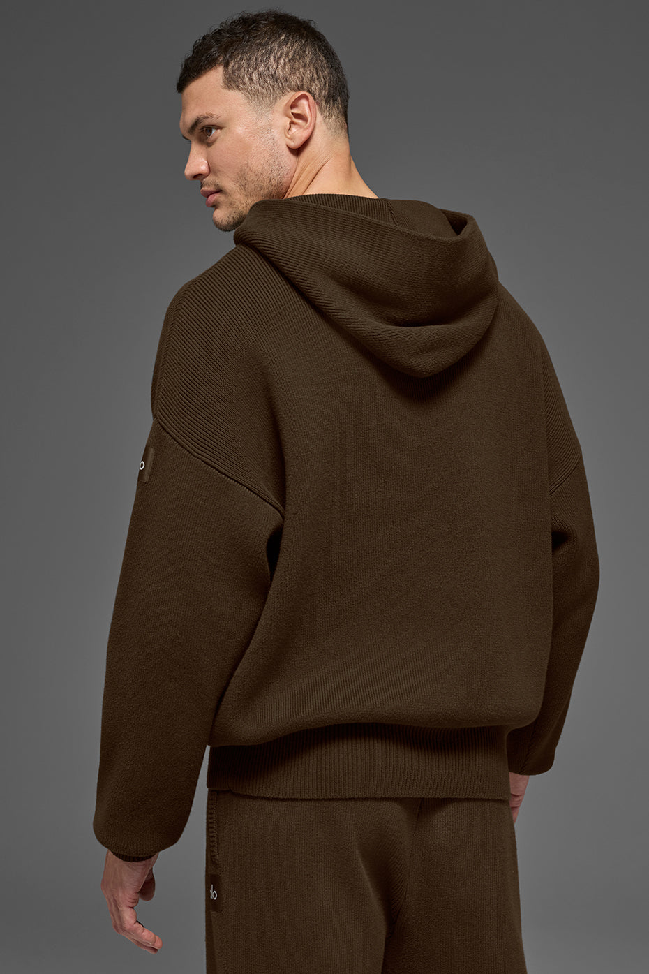 Scholar Hooded Sweater - Espresso - Image 2