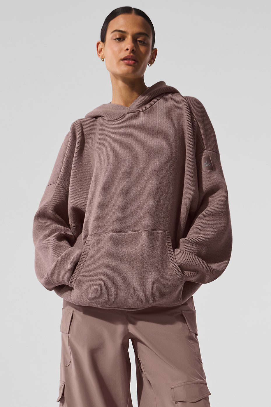 Scholar Hooded Sweater - Mushroom Heather