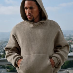 Scholar Hooded Sweater - Light Cocoa