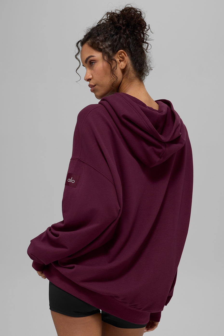 Double Take Hoodie - Burgundy - Image 2