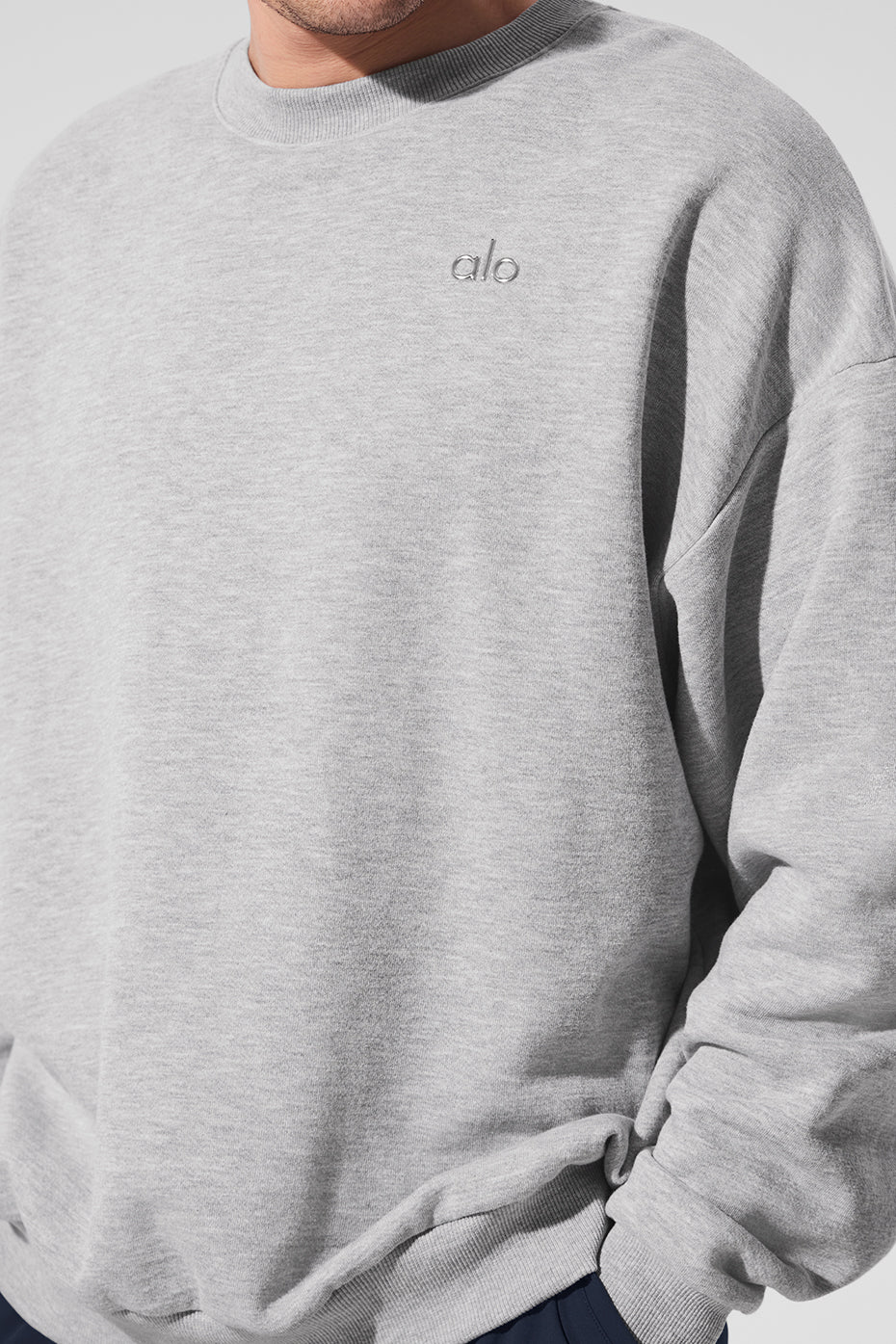 Accolade Crew Neck Pullover - Athletic Heather Grey - Image 2