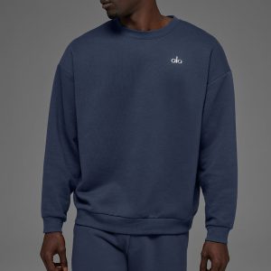 Accolade Crew Neck Pullover - Navy