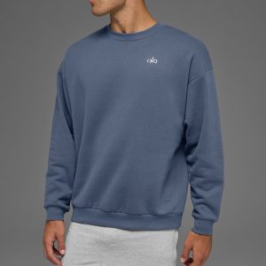 Accolade Crew Neck Pullover - Bluestone