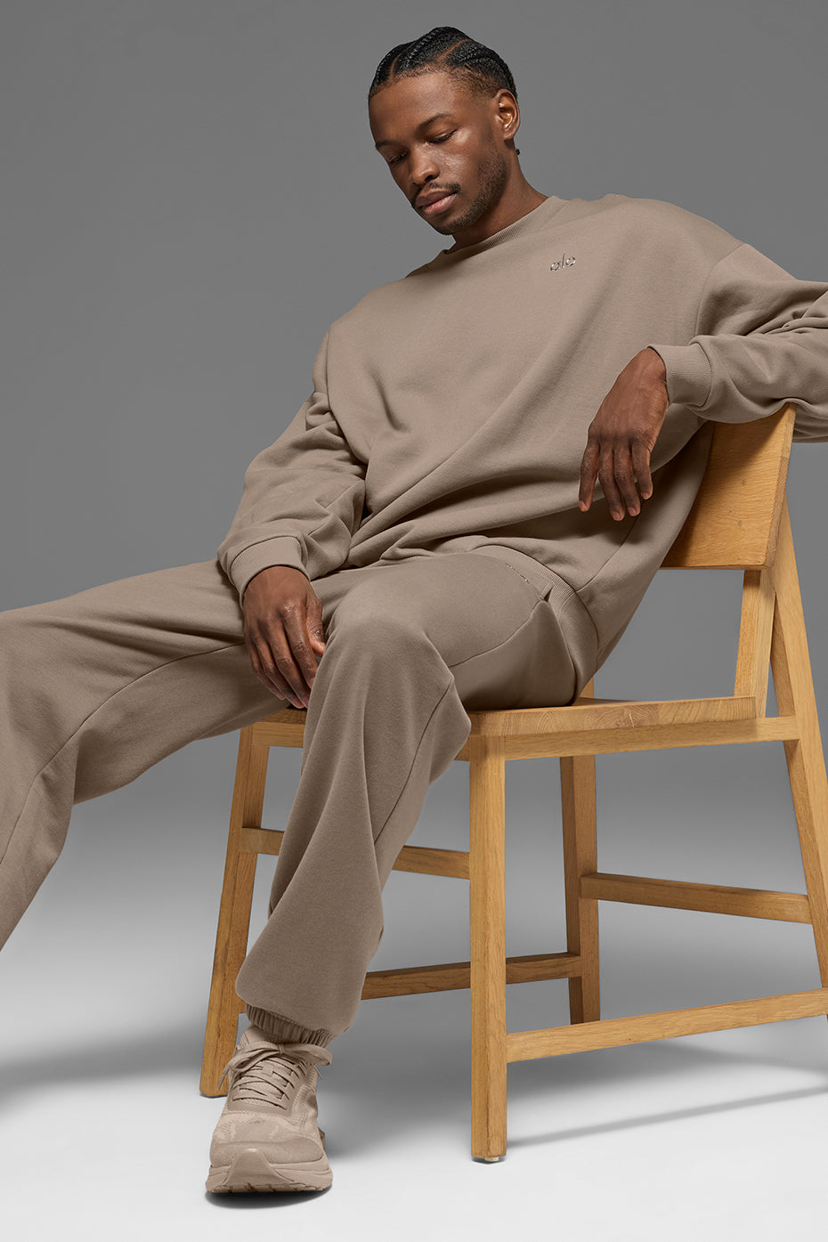 Accolade Crew Neck Pullover - Gravel - Image 5