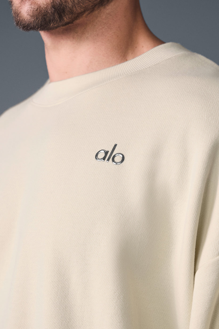 Accolade Crew Neck Pullover - Oat Milk - Image 4