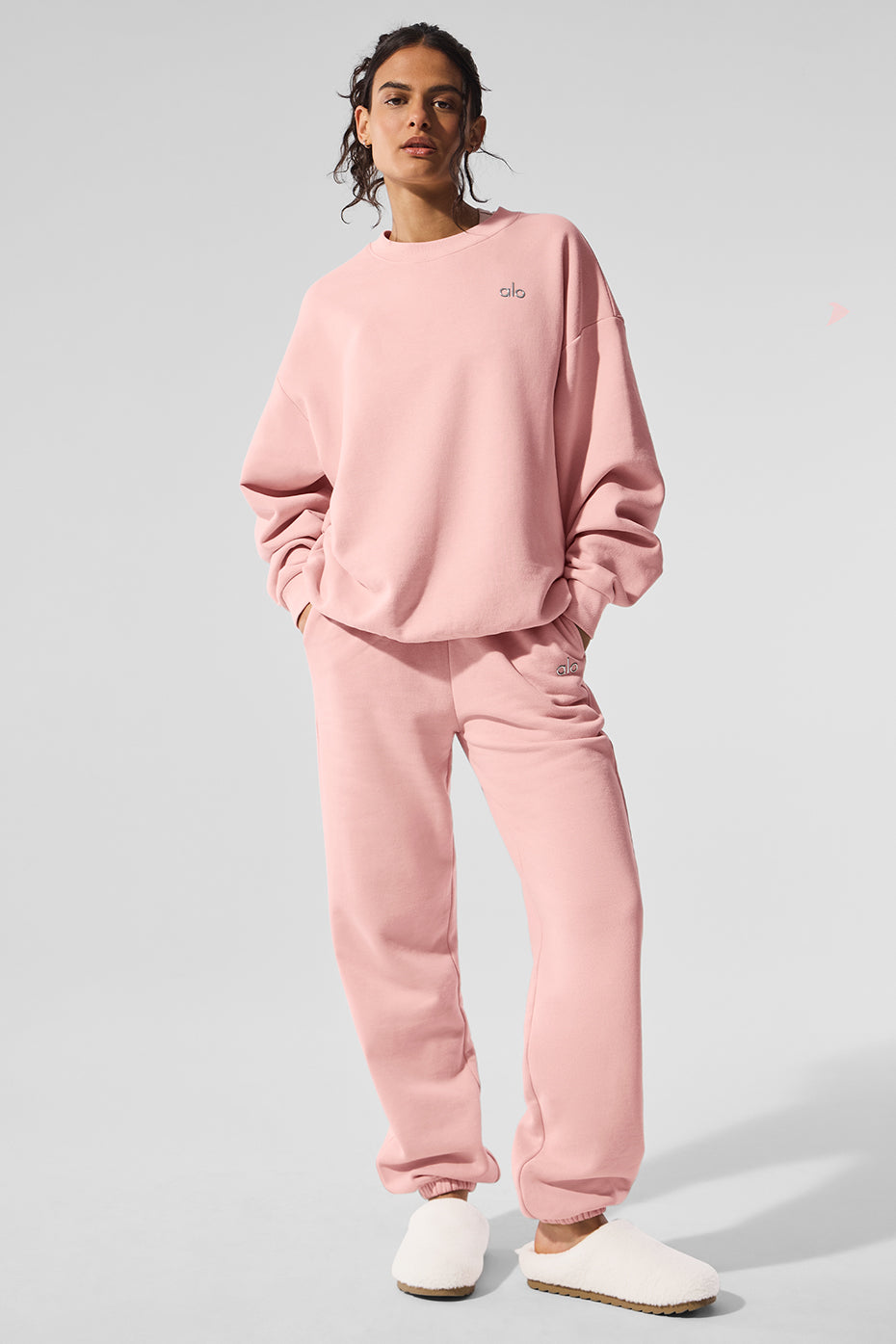 Accolade Crew Neck Pullover - Pink Quartz - Image 5