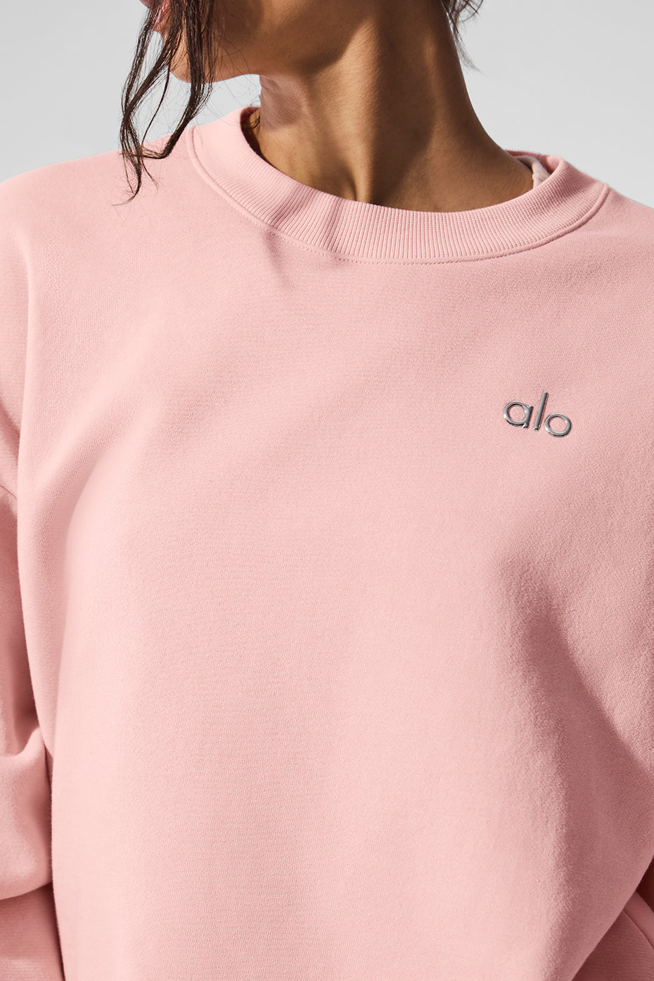 Accolade Crew Neck Pullover - Pink Quartz - Image 2