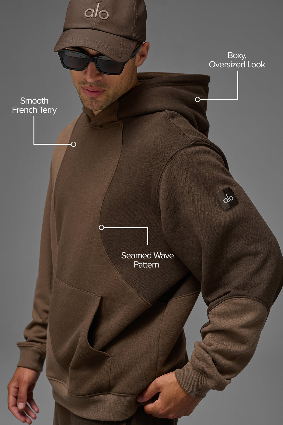 Make Waves Hoodie - Espresso Tonal - Image 2