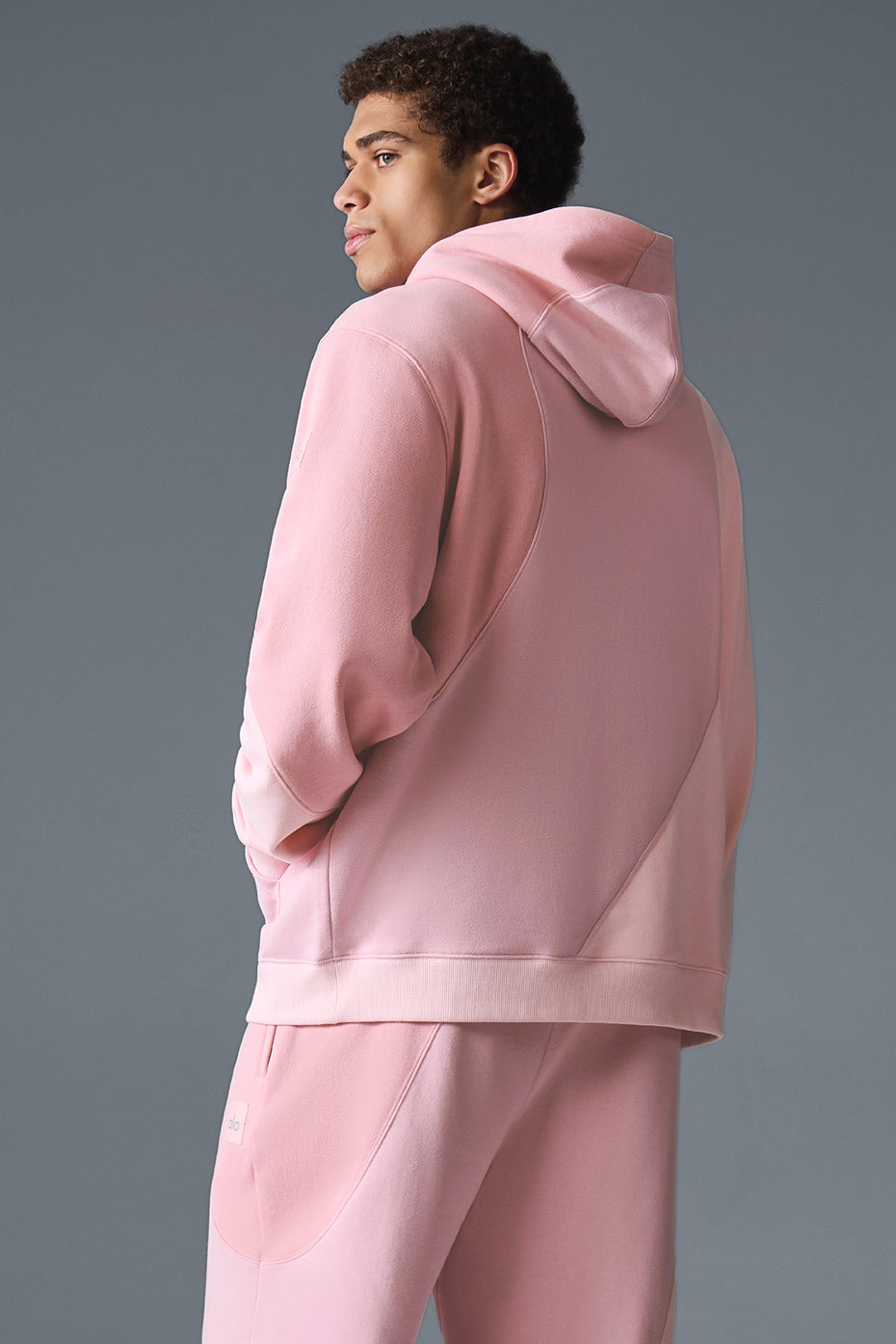 Make Waves Hoodie - Sunset Pink Tonal - Image 3