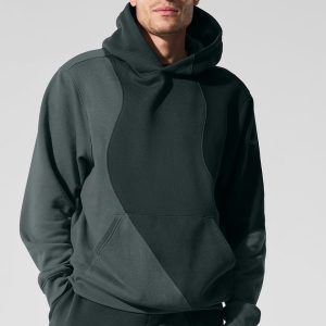 Make Waves Hoodie - Charcoal Green Tonal