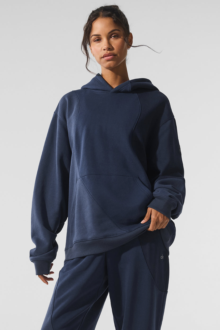 Make Waves Hoodie - Navy Tonal - Image 5