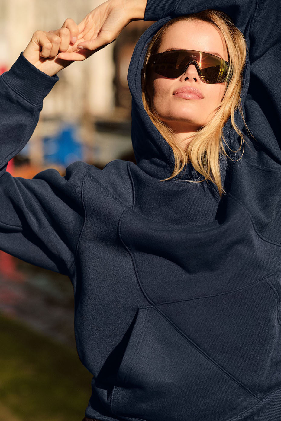 Make Waves Hoodie - Navy Tonal