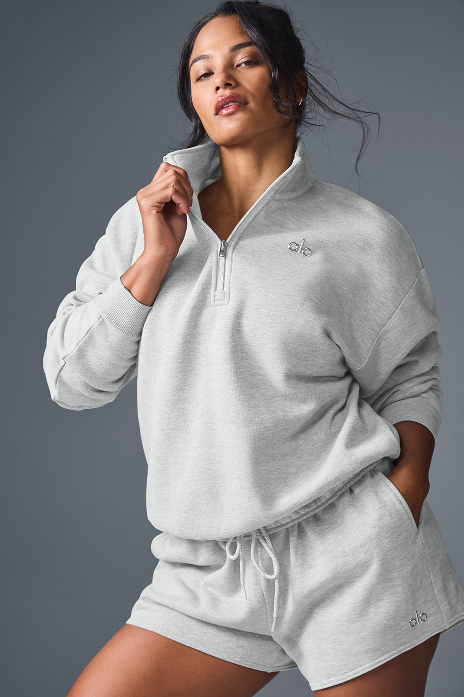 Accolade 1/4 Zip Pullover - Athletic Heather Grey - Image 7