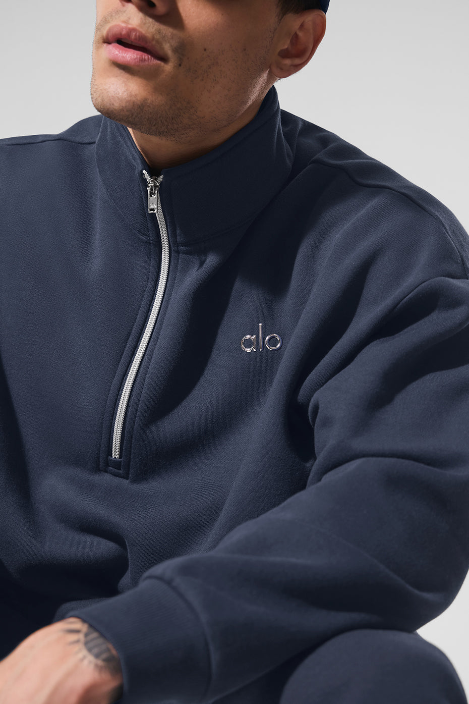 Accolade 1/4 Zip Pullover - Navy - Image 3