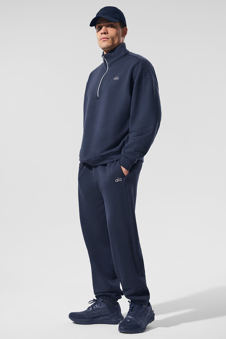 Accolade 1/4 Zip Pullover - Navy - Image 5