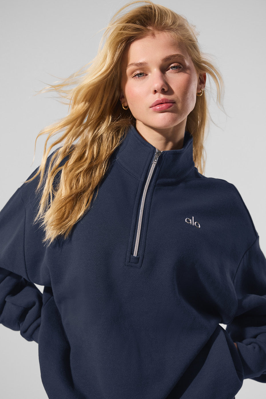 Accolade 1/4 Zip Pullover - Navy - Image 2